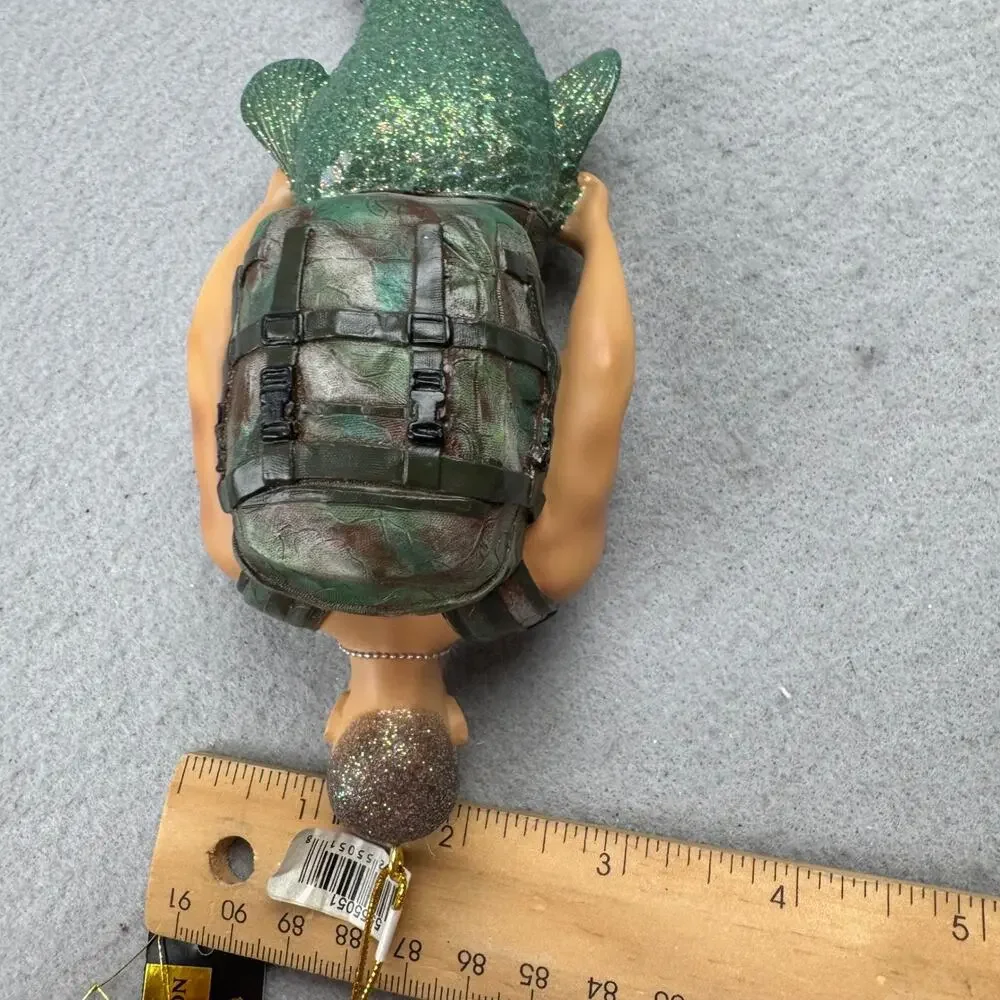 December Diamonds Hero Merman Ornament Military 2017 Numbered Ltd Ed 1351 NIB